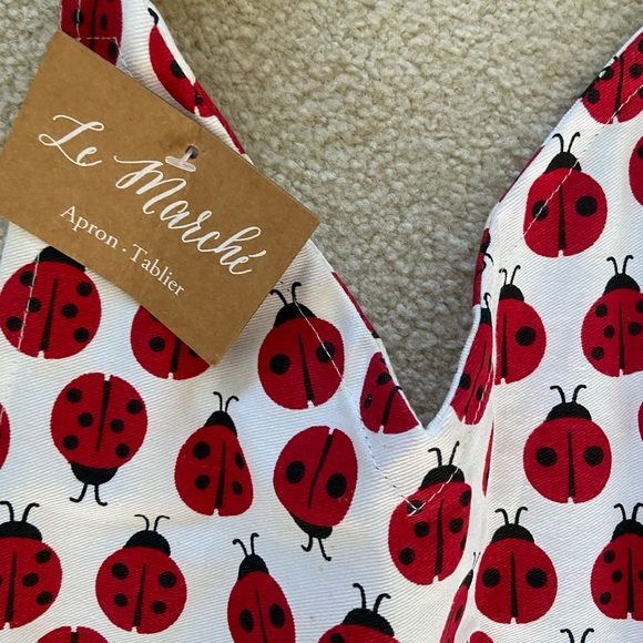 NWT cotton Lady Bug apron - Picture 2 of 2